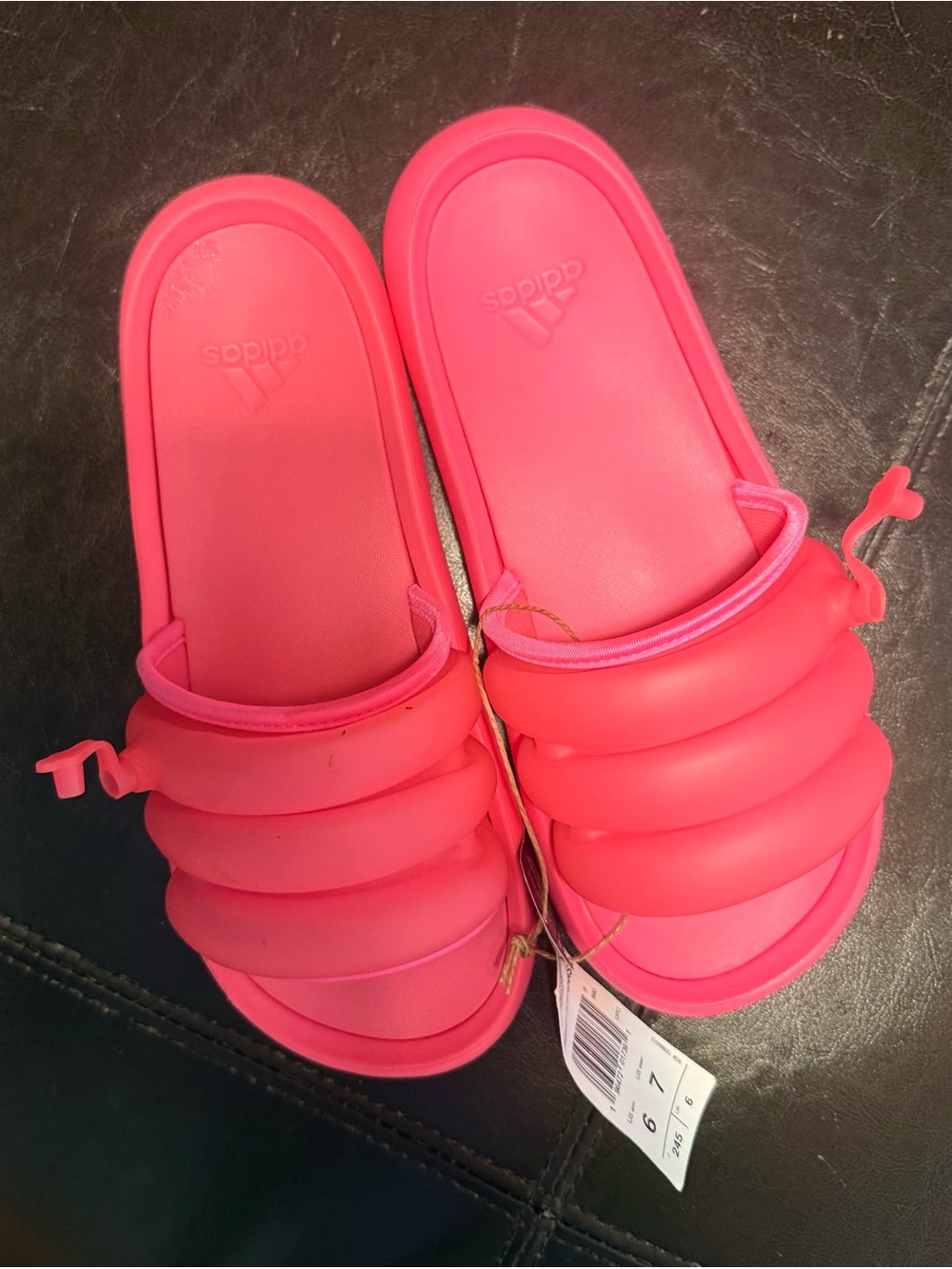 Adidas Adilette Zplaash Women’s FLASK Slides Pink. Size 7